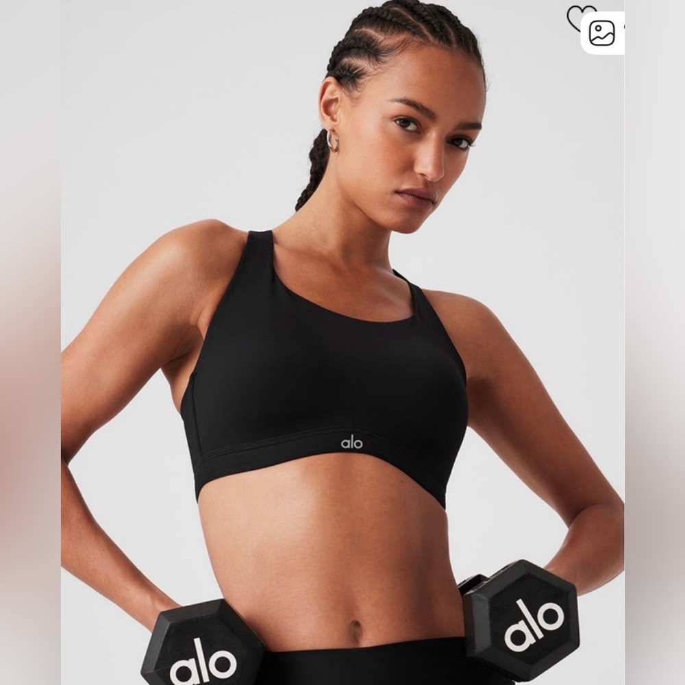 ALO Yoga Black 
Power Move High Impact Bra 36C